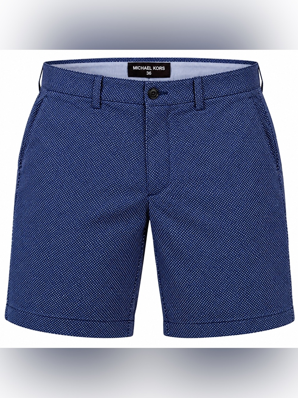 Michael Kors Men's Navy Microdot Flat-Front Shorts